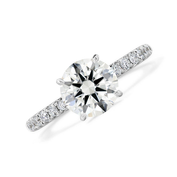 Ines Four Prongs Pave Ring